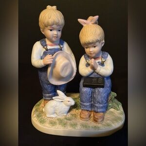 Denim Days Figurine Jesus Loves Me # 8867 Home Interiors 1985 HOMCO